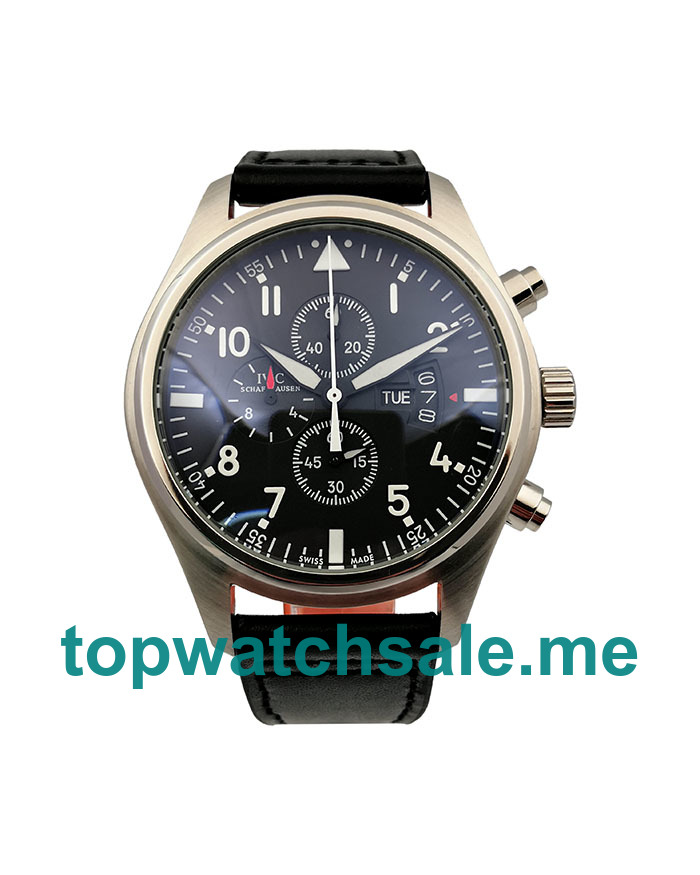 Black Dials Fake IWC Pilots IW377701 Watches UK For Men