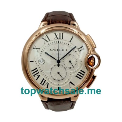 UK Silver Dials Rose Gold Cartier Ballon Bleu W6920009 Replica Watches