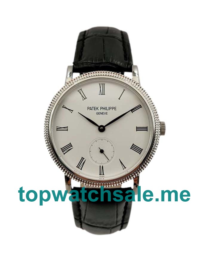 UK White Dials White Gold Patek Philippe Calatrava 5119G Replica Watches
