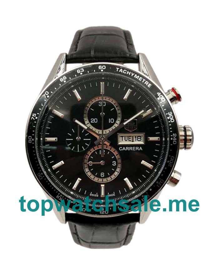 UK Steel Replica TAG Heuer Carrera CV201AG.FC6266 Black Dials Watches