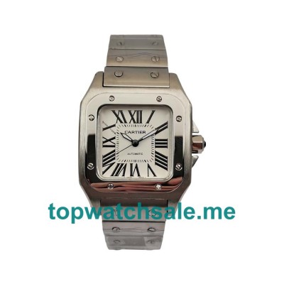 UK Silver Dials Steel Cartier Santos W20055D6 Replica Watches