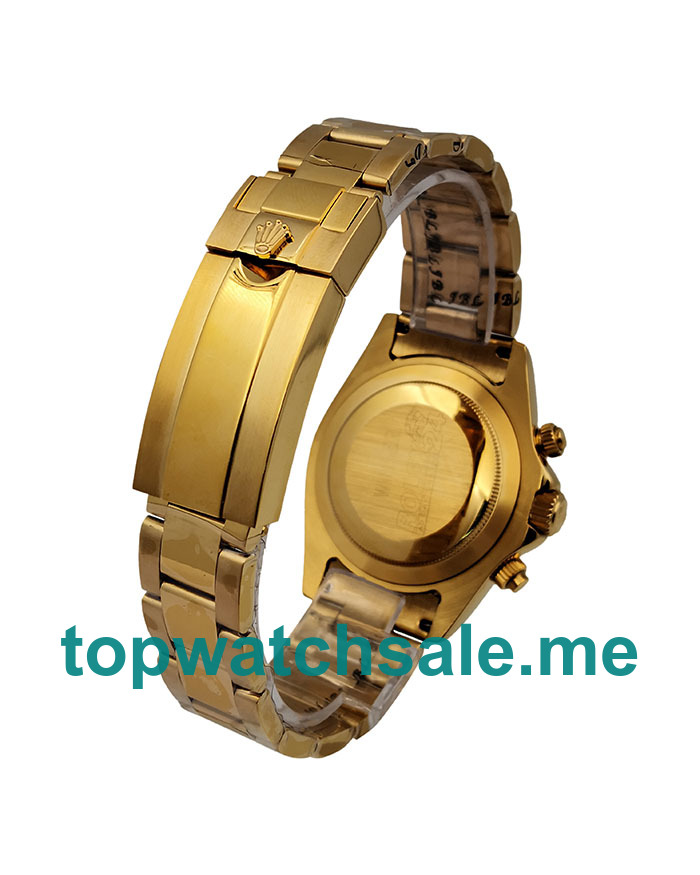 UK Black Dials Gold Rolex Daytona 116528 Replica Watches
