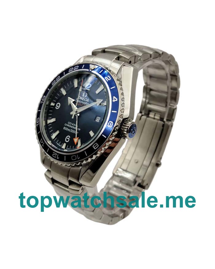 UK Blue Dials Steel Omega Seamaster Planet Ocean 232.90.44.22.03.001 Replica Watches