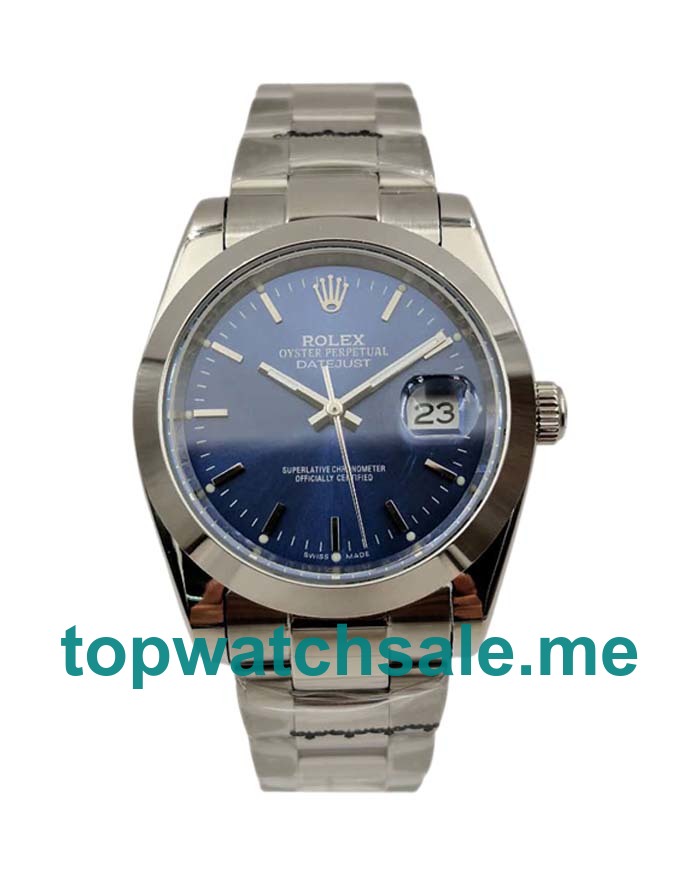 UK Blue Dials Steel Rolex Datejust 126200 Replica Watches