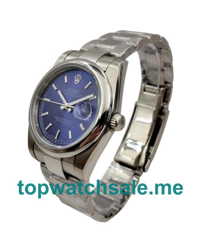 UK Blue Dials Steel Rolex Datejust 126200 Replica Watches