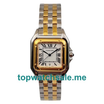 UK White Dials Steel And Gold Cartier Panthere 83083444 Replica Watches