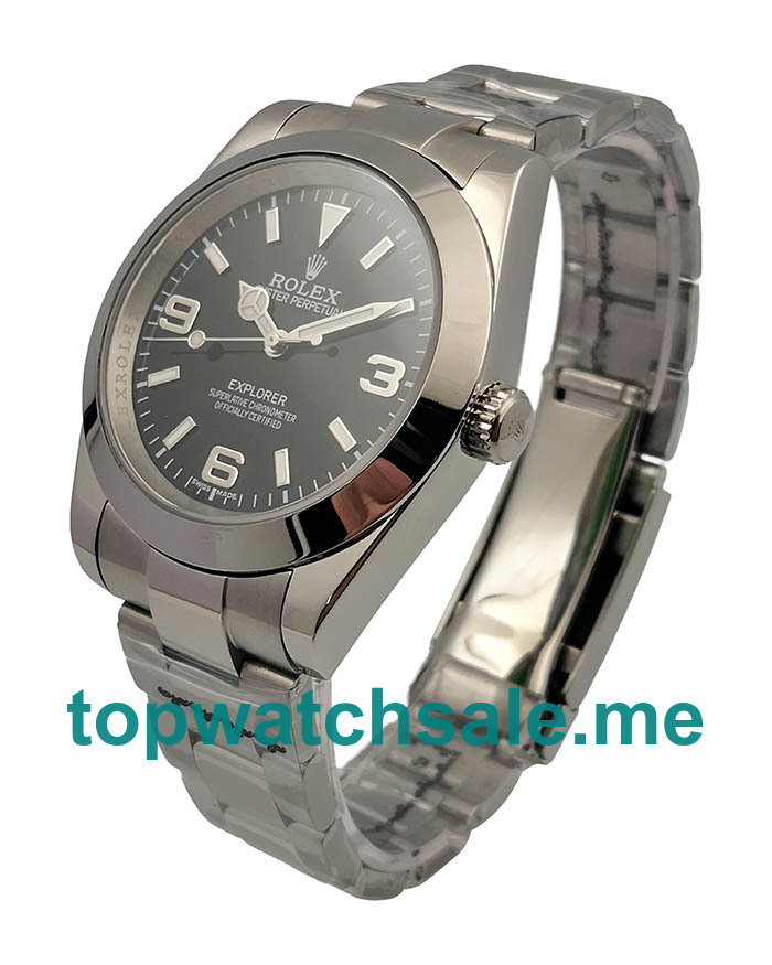 UK 40MM Steel Rolex Explorer 214270 Replica Watches