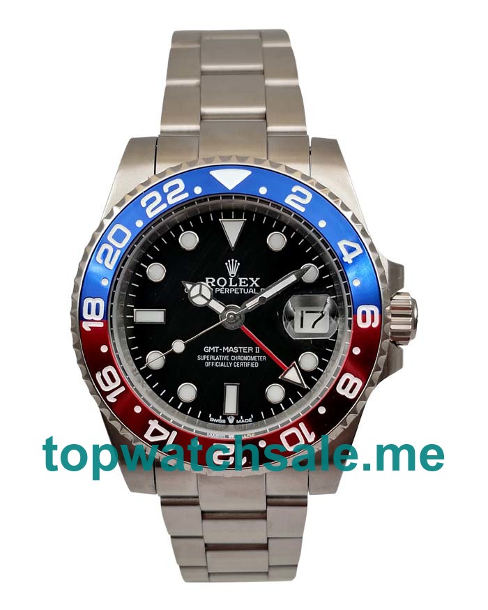 UK Black Dials Steel Rolex GMT-Master II 1675 Replica Watches