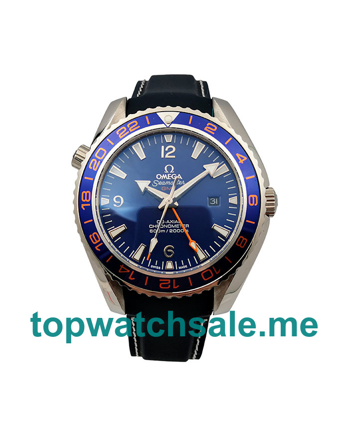 UK Blue Dials Steel Omega Seamaster Planet Ocean 232.32.44.22.03.001 Replica Watches