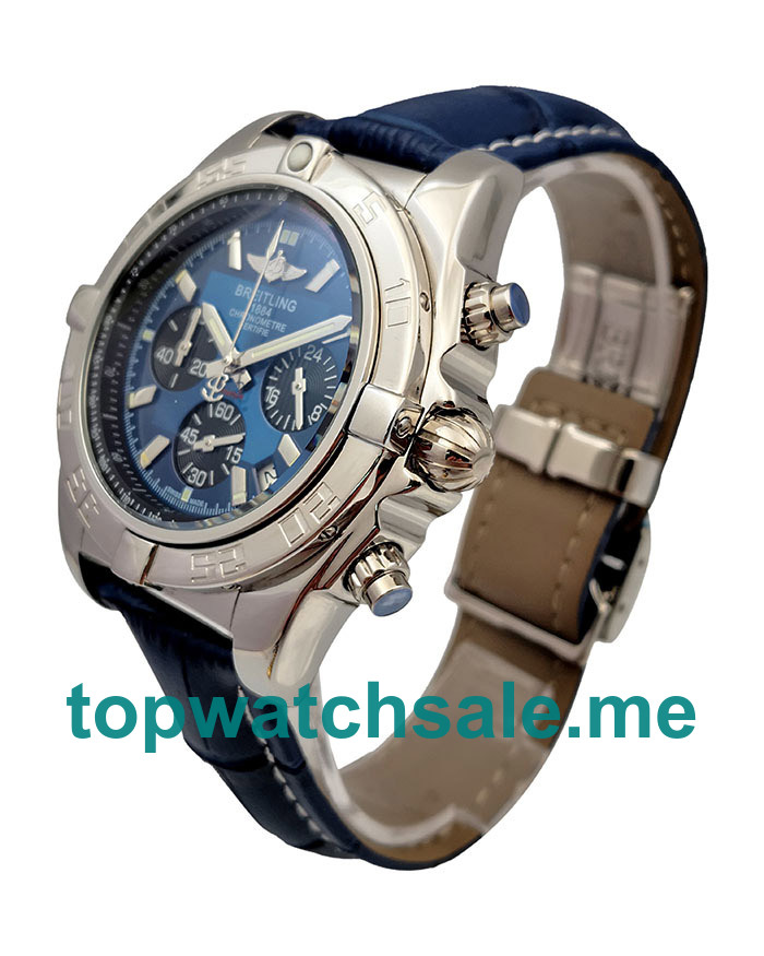 Blue Dials Fake Breitling Chronomat AB0110 Watches UK For Men