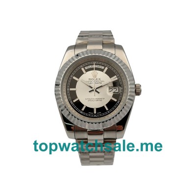 UK White And Black Dials Steel Rolex Day-Date 218239 Replica Watches