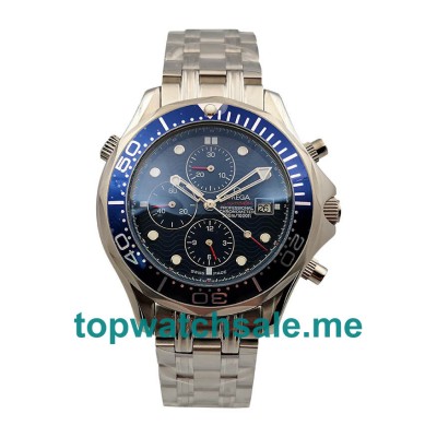 UK Blue Dials Steel Omega Seamaster Chrono Diver 2599.80.00 Replica Watches