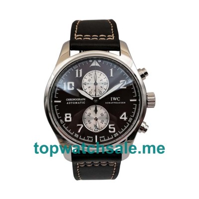 UK Black Dials Replica IWC Pilots IW387806 Watches With Arabic Numerals