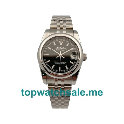 UK Black Dials Steel Rolex Datejust 178240 Replica Watches
