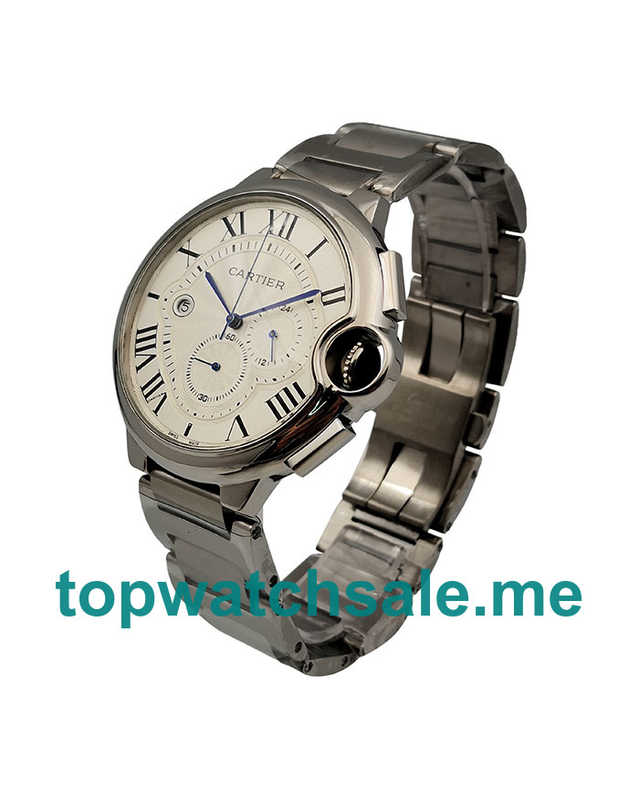 UK Silver Dials Steel Cartier Ballon Bleu W6920002 Replica Watches