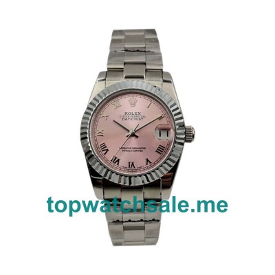 UK Pink Dials Steel And White Gold Rolex Datejust 178274 Replica Watches