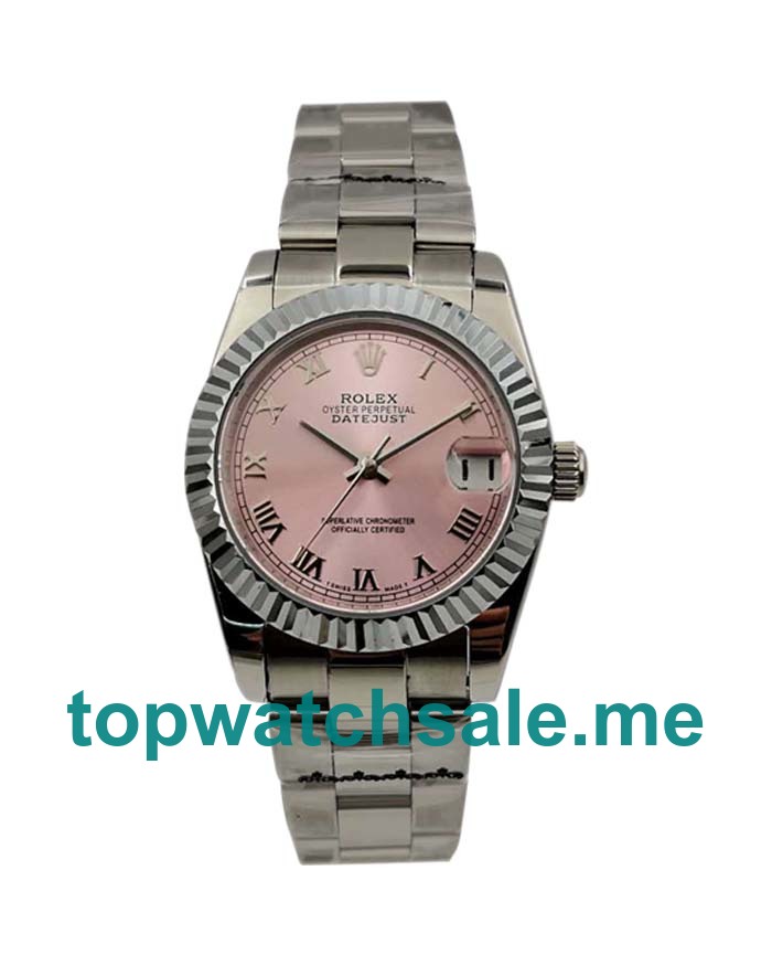 UK Pink Dials Steel And White Gold Rolex Datejust 178274 Replica Watches