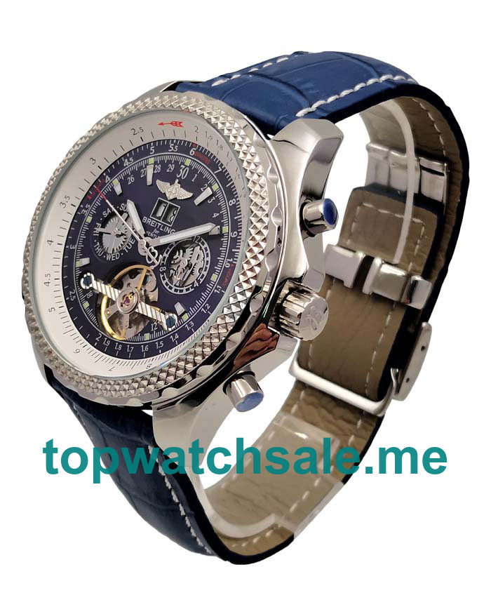 UK Blue Dials Steel Breitling Bentley Mulliner Tourbillon 45814 Replica Watches