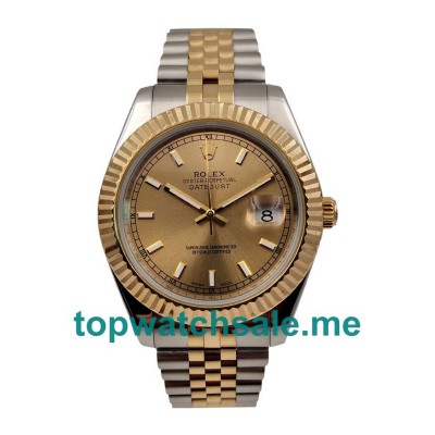 UK Champagne Dials Steel And Gold Rolex Datejust 116233 Replica Watches