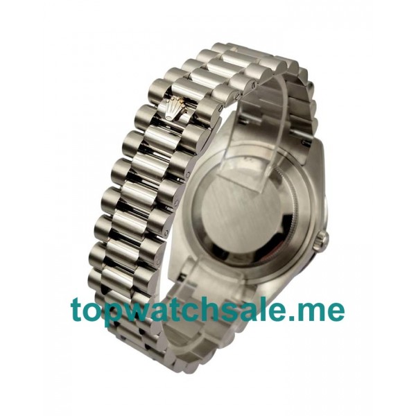 UK White Dials Steel Rolex Day-Date 118346 Replica Watches