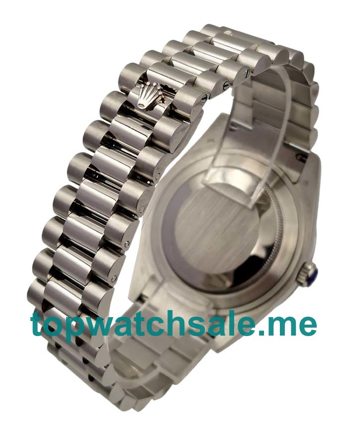 UK Pink Dials Steel Rolex Day-Date 218239 Replica Watches