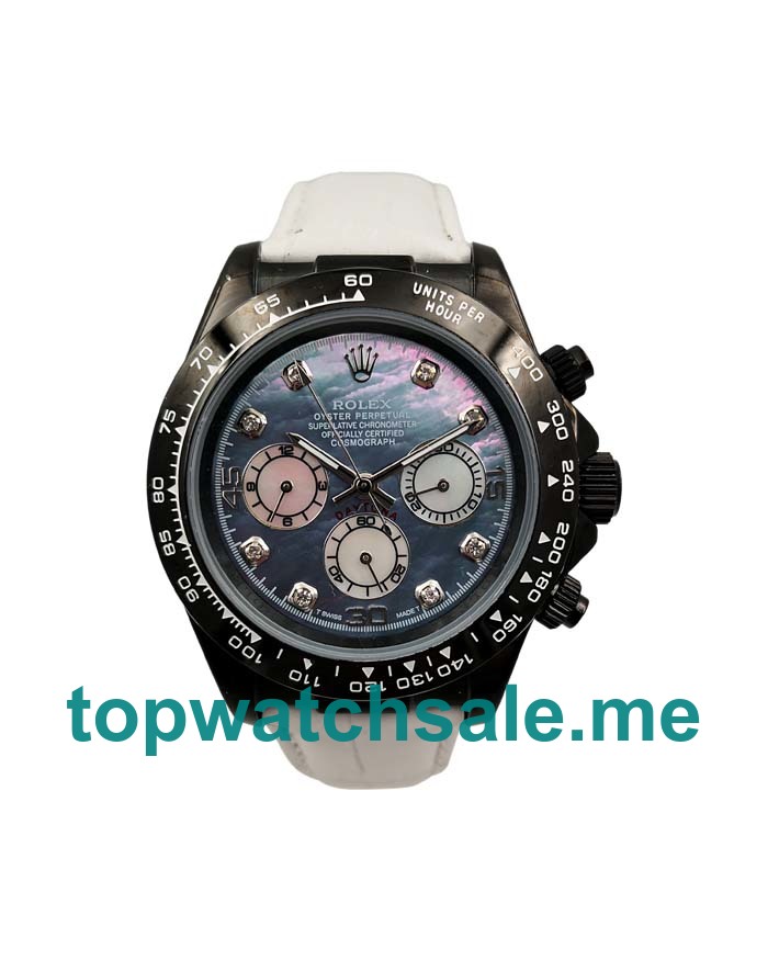 UK Mother-of-pearl Dials Black Steel Rolex Daytona 116519 Replica Watches