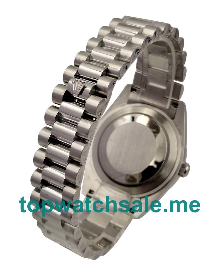 UK Blue Dials Steel Rolex Day-Date II 218239 Replica Watches