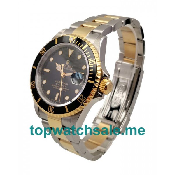 UK Black Dials Steel And Gold Rolex Submariner 116613 LN Replica Watches