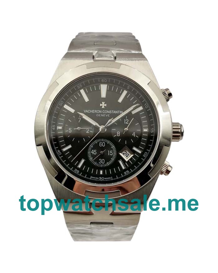 UK Black Dials Steel Vacheron Constantin Overseas 5500V/110A Replica Watches