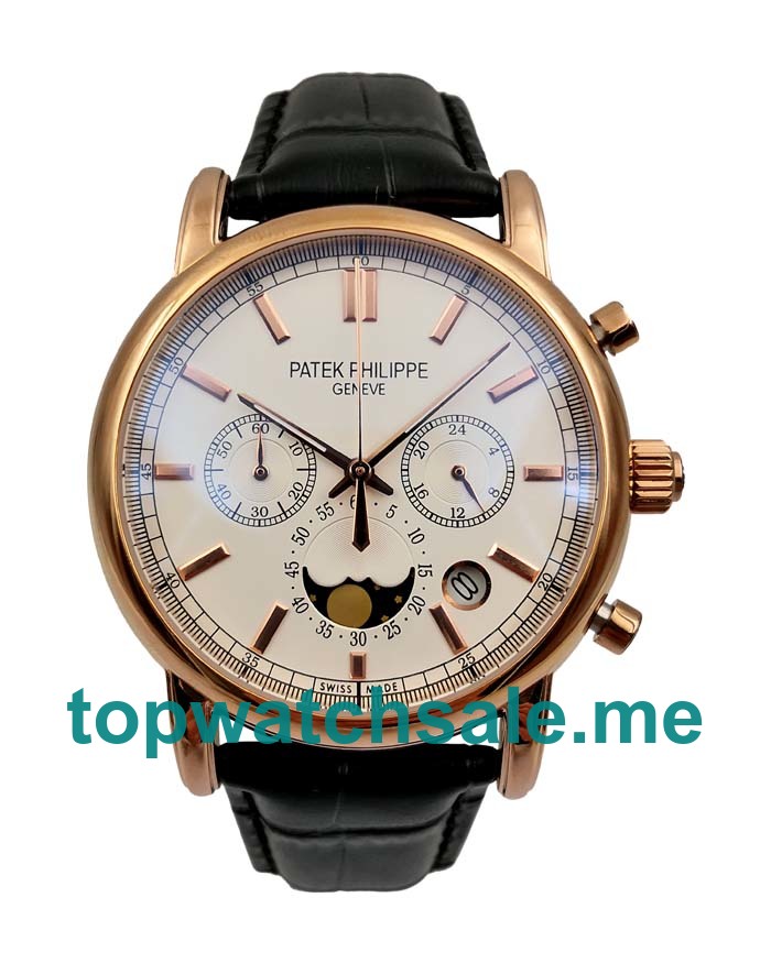 UK Beige Dials Rose Gold Patek Philippe Grand Complications 5270R Replica Watches