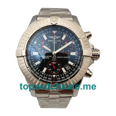 UK Black Dials Steel Breitling Avenger Seawolf Chrono A73390 Replica Watches