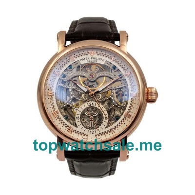 UK Skeleton Dials Rose Gold Patek Philippe Grand Complications 54219 Replica Watches
