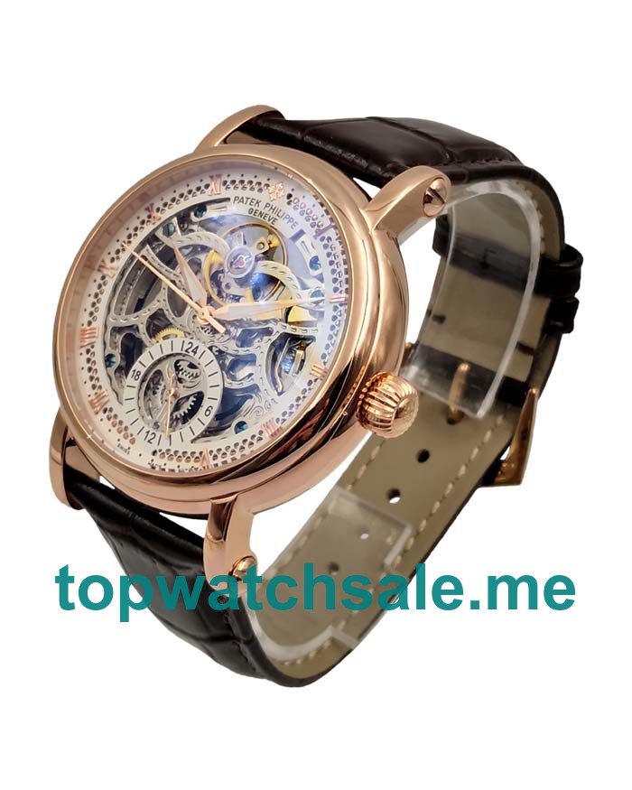 UK Skeleton Dials Rose Gold Patek Philippe Grand Complications 54219 Replica Watches