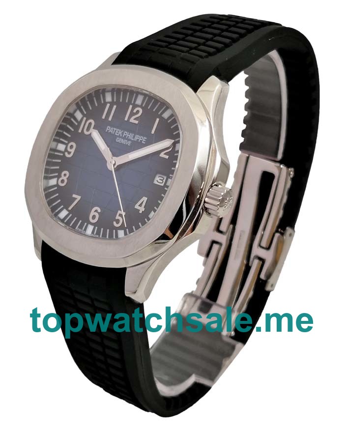 UK Blue Dials Steel Patek Philippe Aquanaut 5168G Replica Watches