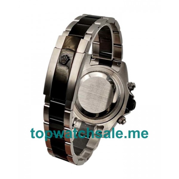 UK Black Dials Black Steel Rolex Daytona 116500 LN Replica Watches