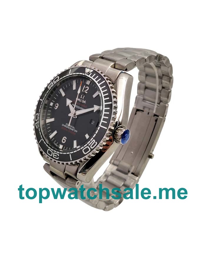 UK Black Dials Steel Omega Seamaster Planet Ocean 215.30.44.21.01.001 Replica Watches