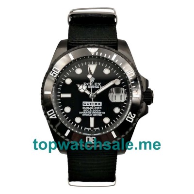 UK Black Dials Black Steel Rolex Submariner 16610 Replica Watches