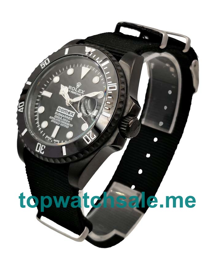 UK Black Dials Black Steel Rolex Submariner 16610 Replica Watches