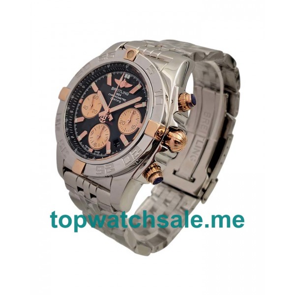 UK Black Dials Steel Breitling Chronomat IB0110 Replica Watches