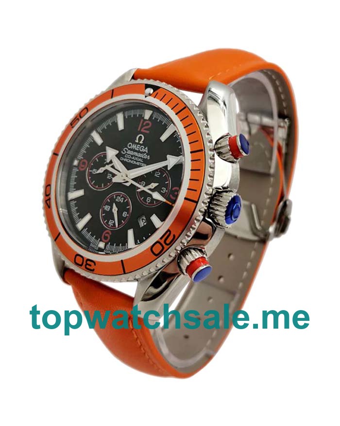 UK Black Dials Steel Omega Seamaster Planet Ocean Chrono 2918.50.82 Replica Watches