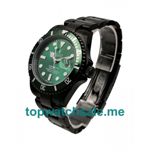 UK Green Dials Black Steel Rolex Submariner 116610 LV Replica Watches