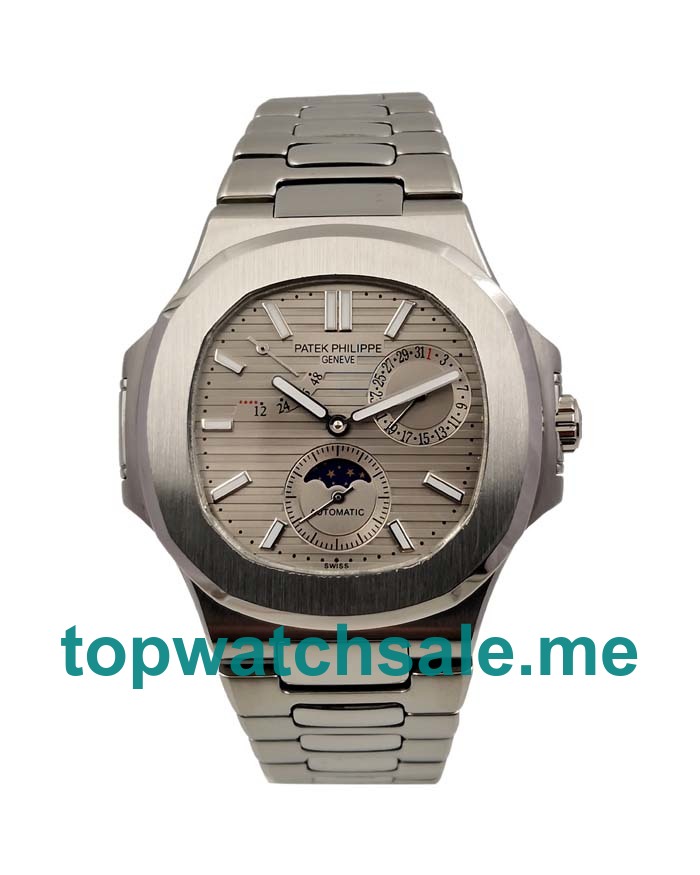 UK Gray Dials Steel Patek Philippe Nautilus 5712/1A Replica Watches
