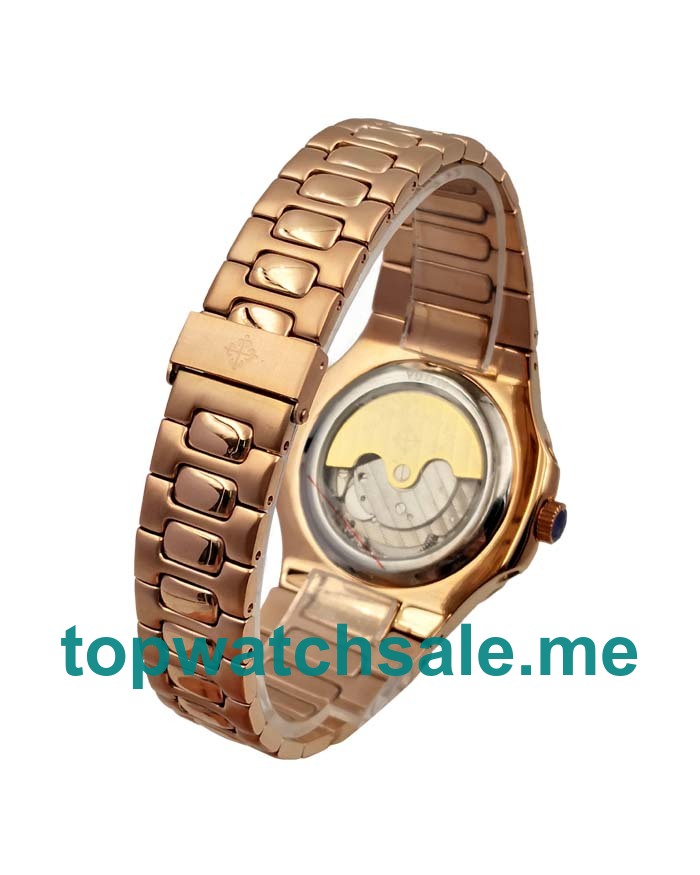 UK Champagne Dials Rose Gold Patek Philippe Nautilus 5980/1R Replica Watches