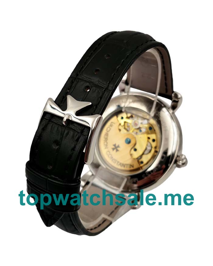 UK Black Dials Steel Vacheron Constantin Traditionnelle Tourbillon 70651 Replica Watches
