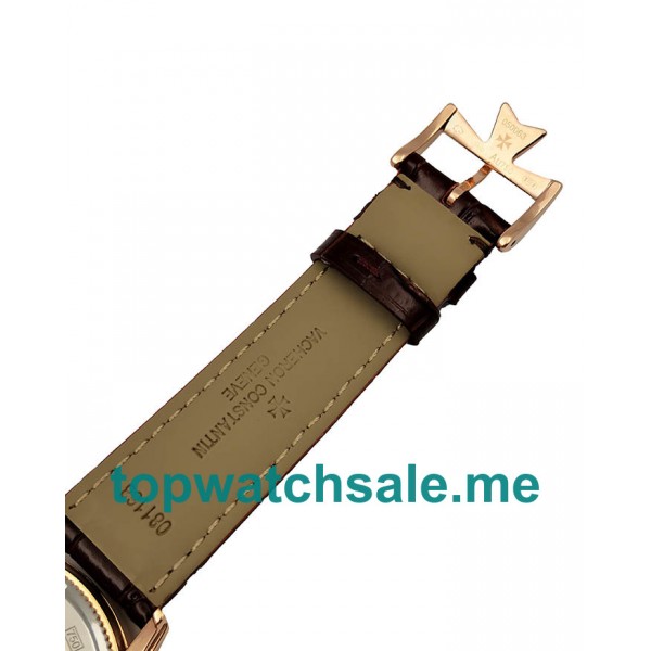 UK White Dials Rose Gold Vacheron Constantin Traditionnelle 71613 Replica Watches