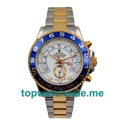 UK White Dials Steel And Gold Rolex Yacht-Master II 116681 Replica Watches