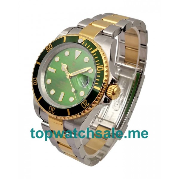 UK Green Dials Steel And Gold Rolex Submariner 116613 Replica Watches