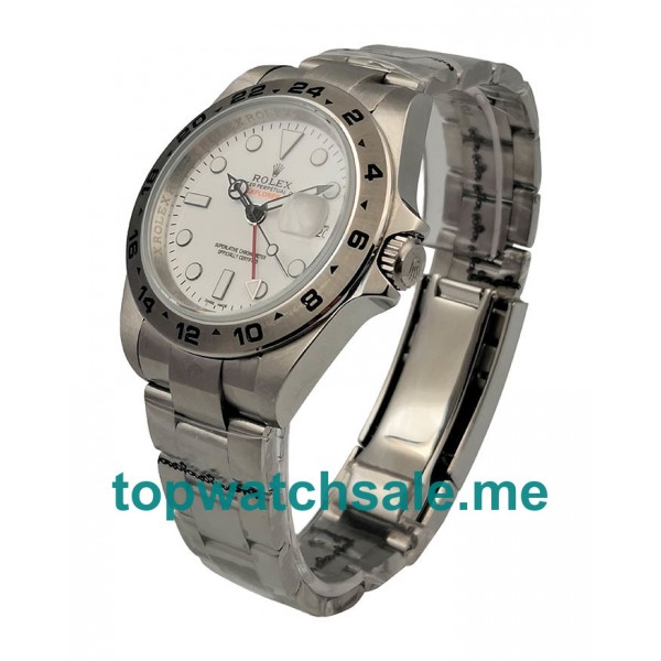 UK White Dials Steel Rolex Explorer II 216570 Replica Watches