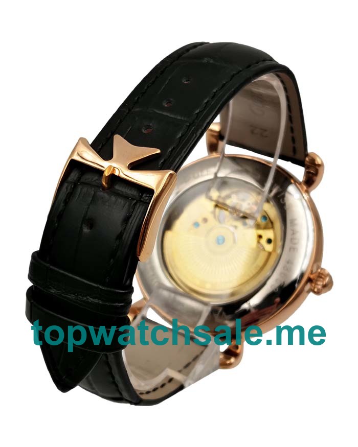 UK Black Dials Rose Gold Vacheron Constantin Traditionnelle Tourbillon 73045 Replica Watches