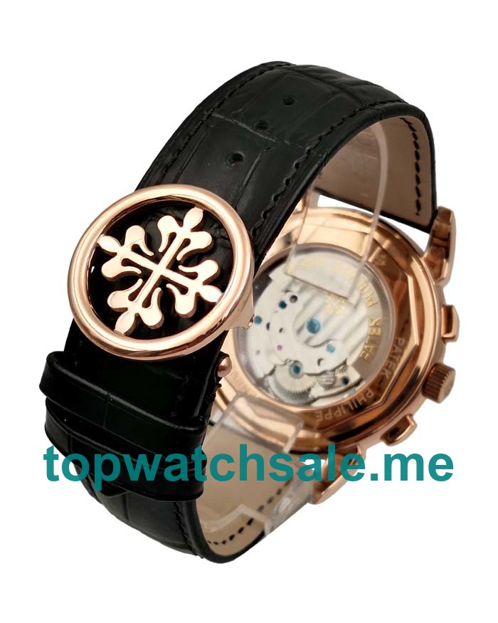 UK Black Dials Rose Gold Patek Philippe Grand Complications 75651 Replica Watches